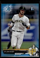 2017 Bowman Draft Chrome Dylan Busby Sky Blue Refractor RC 270/399 Pittsburgh