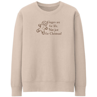 Gingers Are For Life Sweatshirt Lustig Weihnachten Her Sweater Pulli Xmas Ginge...