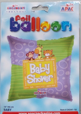 Kaleidoscope Helium Foil Balloon 18'' Baby Shower Cute Giraffe Monkey Tiger