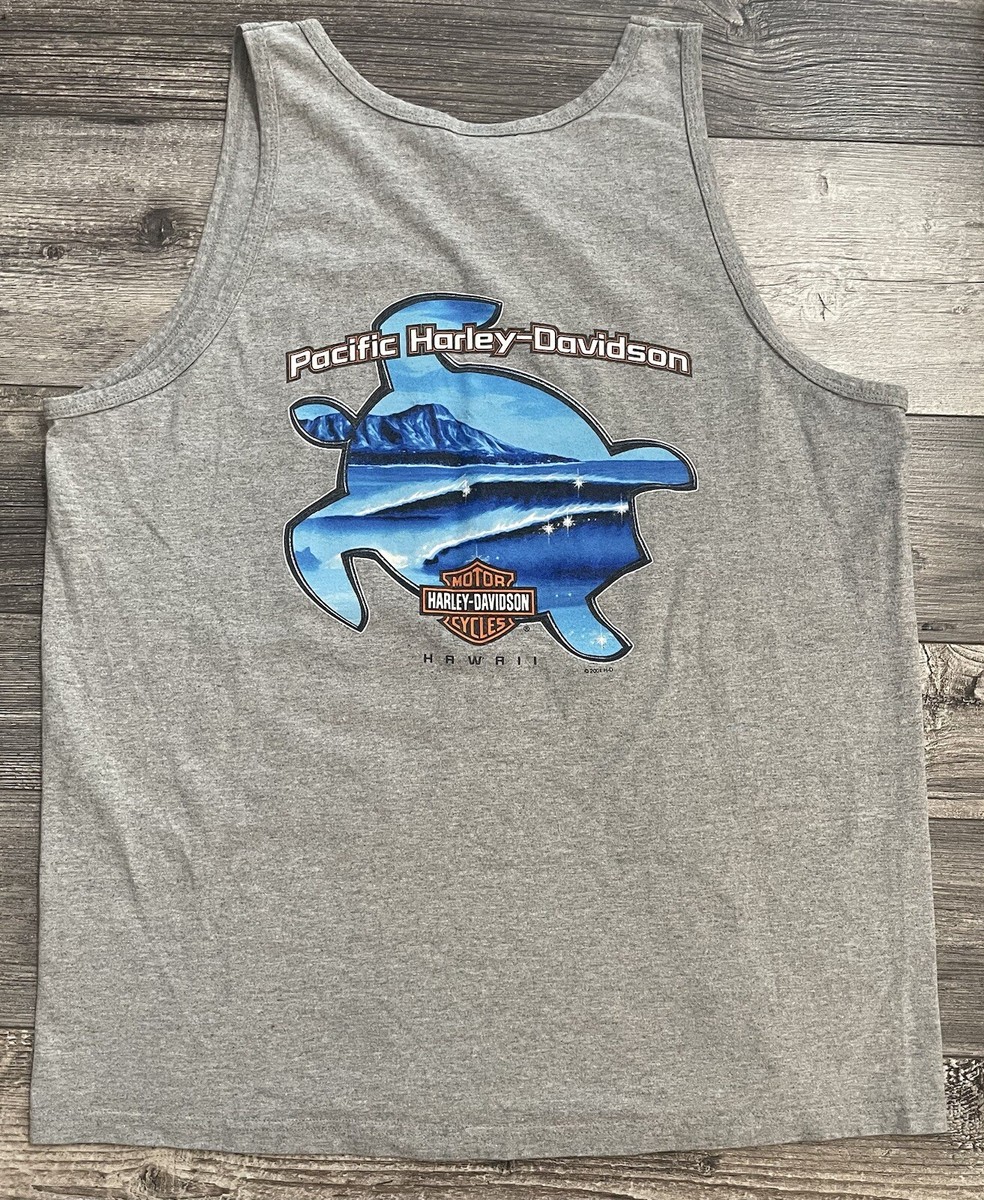 Vintage Pacific Harley Davidson Tank Top Mens Size Large