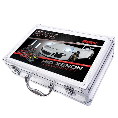 Oracle Headlight Bulb Set - Universal H9 35W Canbus Xenon HID Kit, 8000K - Picture 2 of 12