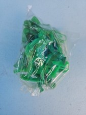 10 Vintage Green Plastic Cowboy and Indian Figures Marked Hong Kong 2 1/2" 209