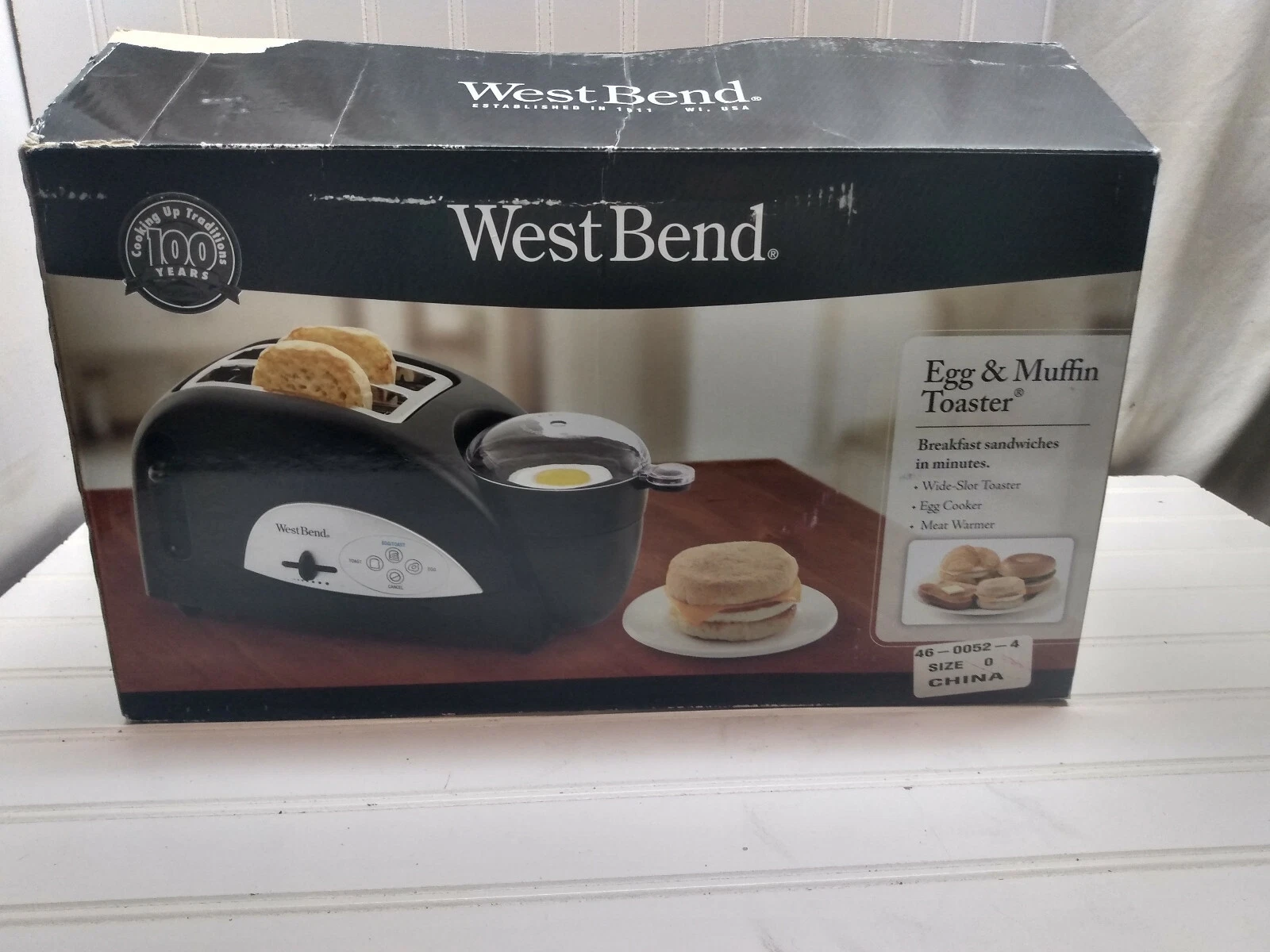 Westbend Electric Breakfast Maker Sandwich Egg Maker Meat Warmer