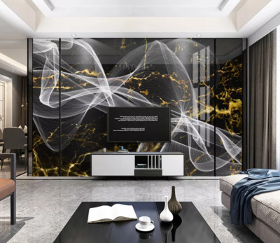 3D Marble Art K7645 Wallpaper Mural Self-adhesive Removable Sticker Kay