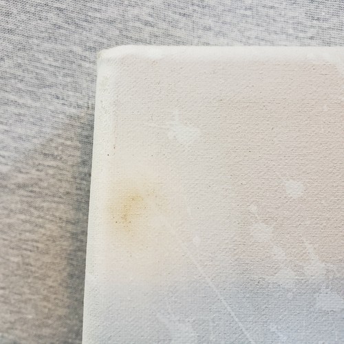 Imágenes elevadas sobre lienzo pintura efecto decoupage con ventilador de mano flor facial - Imagen 7 de 9