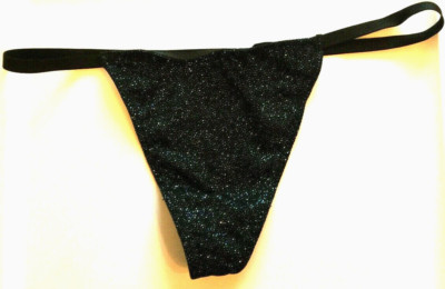 Victorias Secret Midnight Blue Sparkly V-String Thong Panties Size S-L Sexy NWT