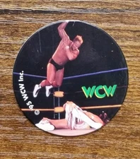 VTG Stunning Steve Austin Pog Rare WCW Wrestling 1995 Stonecold 90s Milk Cap WWE