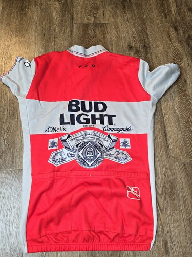 GIORDANO Bud Light Vintage Men’s Cycling Jersey Medium Italy Tour De France - Picture 5 of 9
