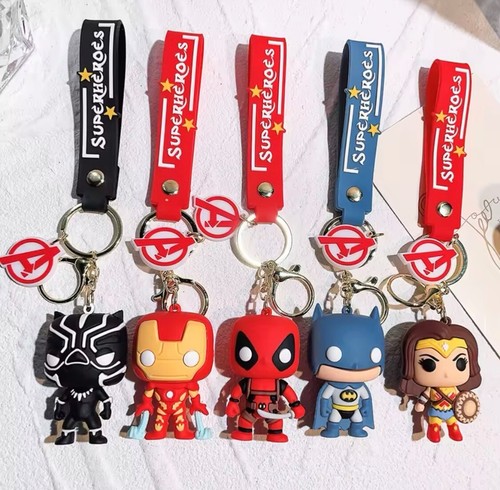 Marvel Superhéroe Llavero Spider-Man Iron Man Llavero PVC- - Imagen 1 de 17