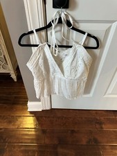 iro paris white cotton blouse shirt tie Size ...