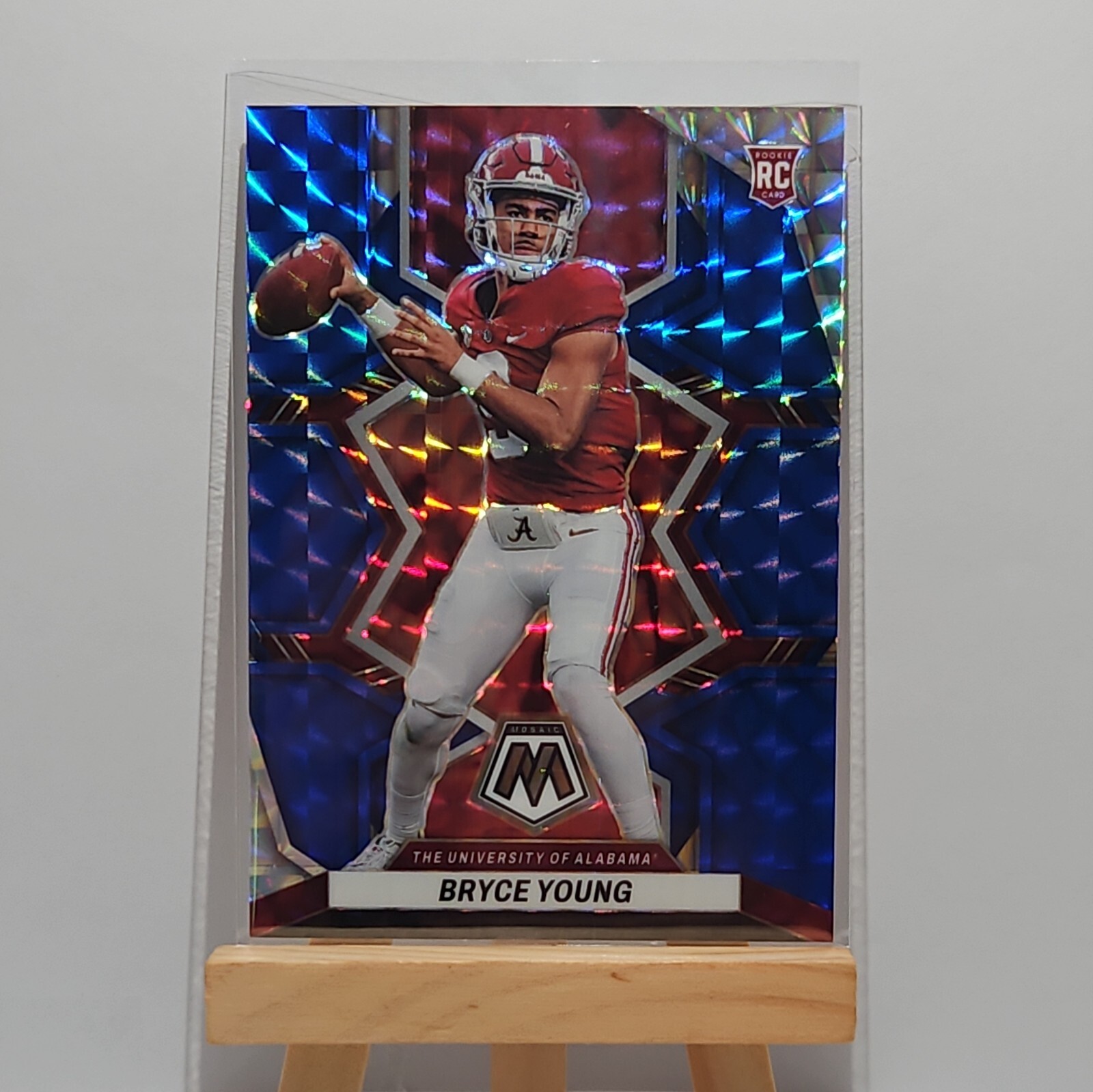 2023 Panini Mosaic Draft Picks Football Bryce Young Blue 22/75