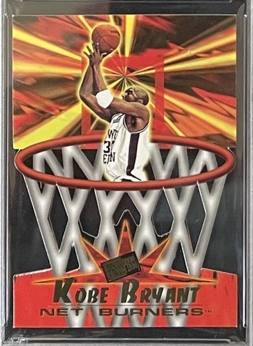 1996 PRESS PASS KOBE BRYANT NET BURNERS NB44 ROOKIE D/C~PSA 8~MNT SLAB~POP 47/8^ - Picture 2 of 7