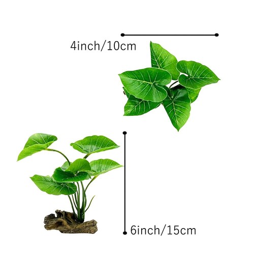Fish Tank Decor Aquarium Decorations Ornaments Betta Leaf pad Hammock 6inch P... - Picture 3 of 7