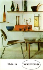 VTG 1960 Advertising PC BETT'S Pearl River NY Mid Cenutry Modern Decor MINT