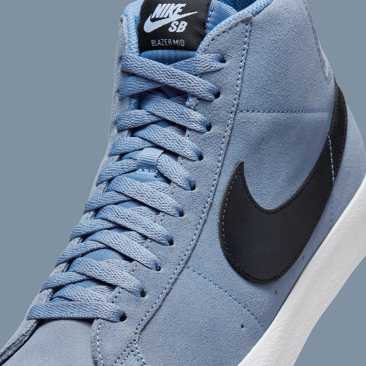 Nike SB Zoom Blazer Mid Ashen Slate Blue Obsidian Black FD0731-401