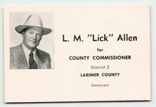 L.M. Lick Allen Cowboy For Larimer County Com...