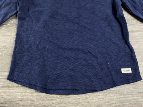 GAP Crew Neck Long Sleeve Blue Pullover Sweatshirt Boy's Size Medium - Picture 5 of 10