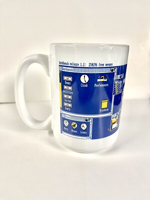 Commodore Amiga Workbench Mug - 15 Oz Coffee Mug - Amiga 1000