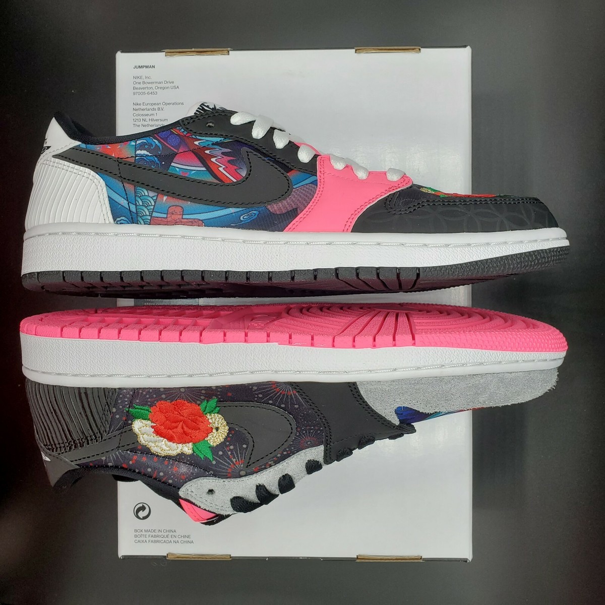 Nike Air Jordan 1 Low OG CNY Chinese New Year Sz Men 7.5