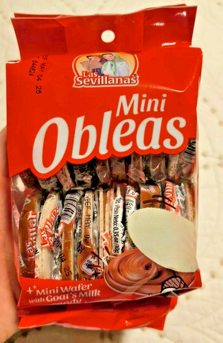 Las Sevillanas Obleas Mini Wafers with Goat Milk Candy - 20 Count
