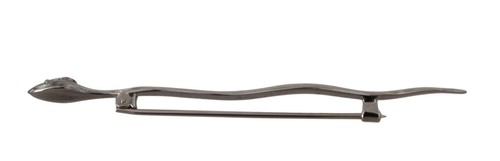 Dolce & Gabbana Silver Brass Crystal Spilla Serpente Brooch Pin - Picture 2 of 5