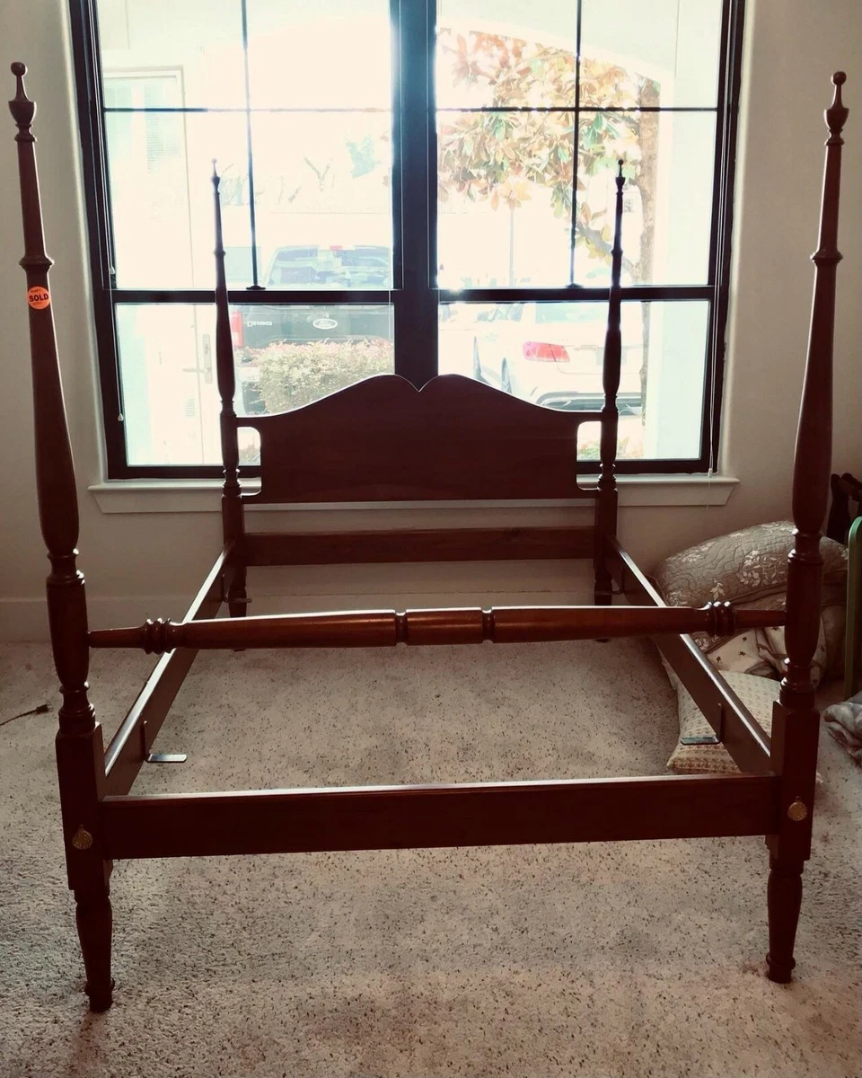Solid cherry 2024 bed frame