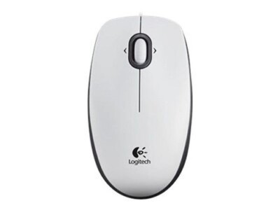 B100 OPTICAL USB MOUSE FOR BUS - WHITE - BLK BOX LOGITECH (A/N 910-003360) NEU