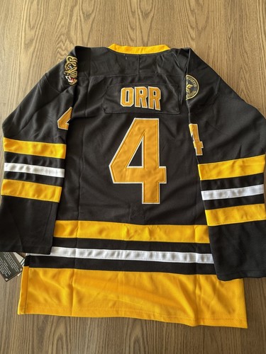 Bobby Orr Boston Bruins Black "1975-1976 Bicentennial Throwback" CCM NHL Jersey - Picture 3 of 8