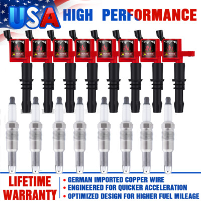 8Pack Ignition Coils & Spark Plugs For Ford Explorer Sport Trac 4.6/5.4 V8 Dg511