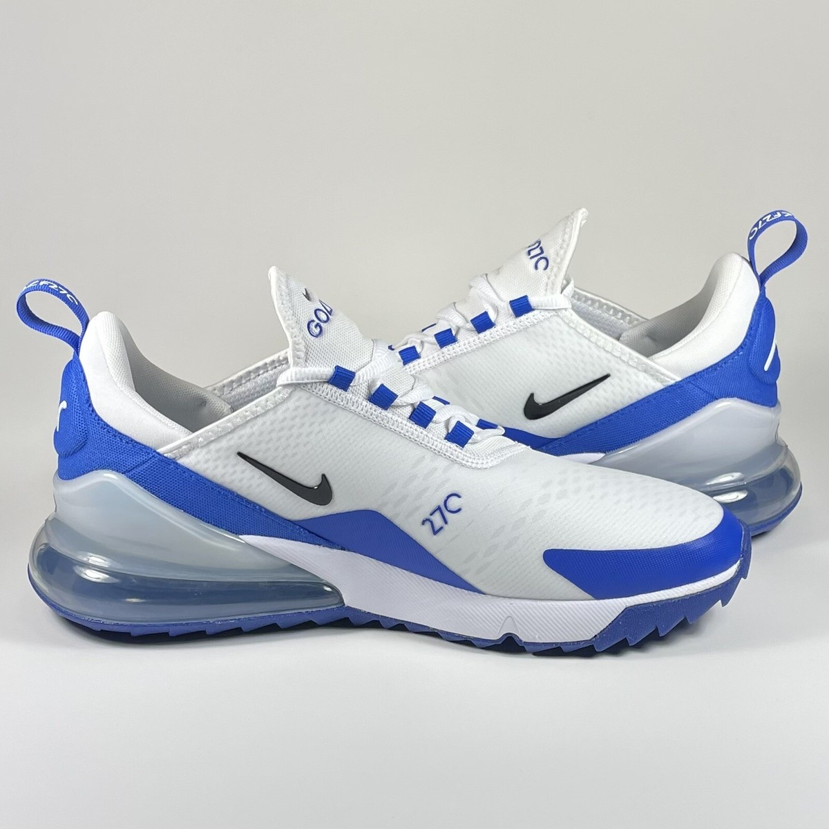 Nike Air Max 270 Golf CK6483-106 White/Racer Blue-Men's Size 10 | eBay