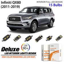 Led Interior Light Kit For Infiniti Qx56 Qx80 2011-2019 White Led Light Bulbs