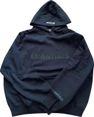 ESSENTIALS SSENSE 限定 ネイビー ロゴ フーディ Essentials X Ssense Exclusive “Dark Navy” Pullover Hoodie | eBay