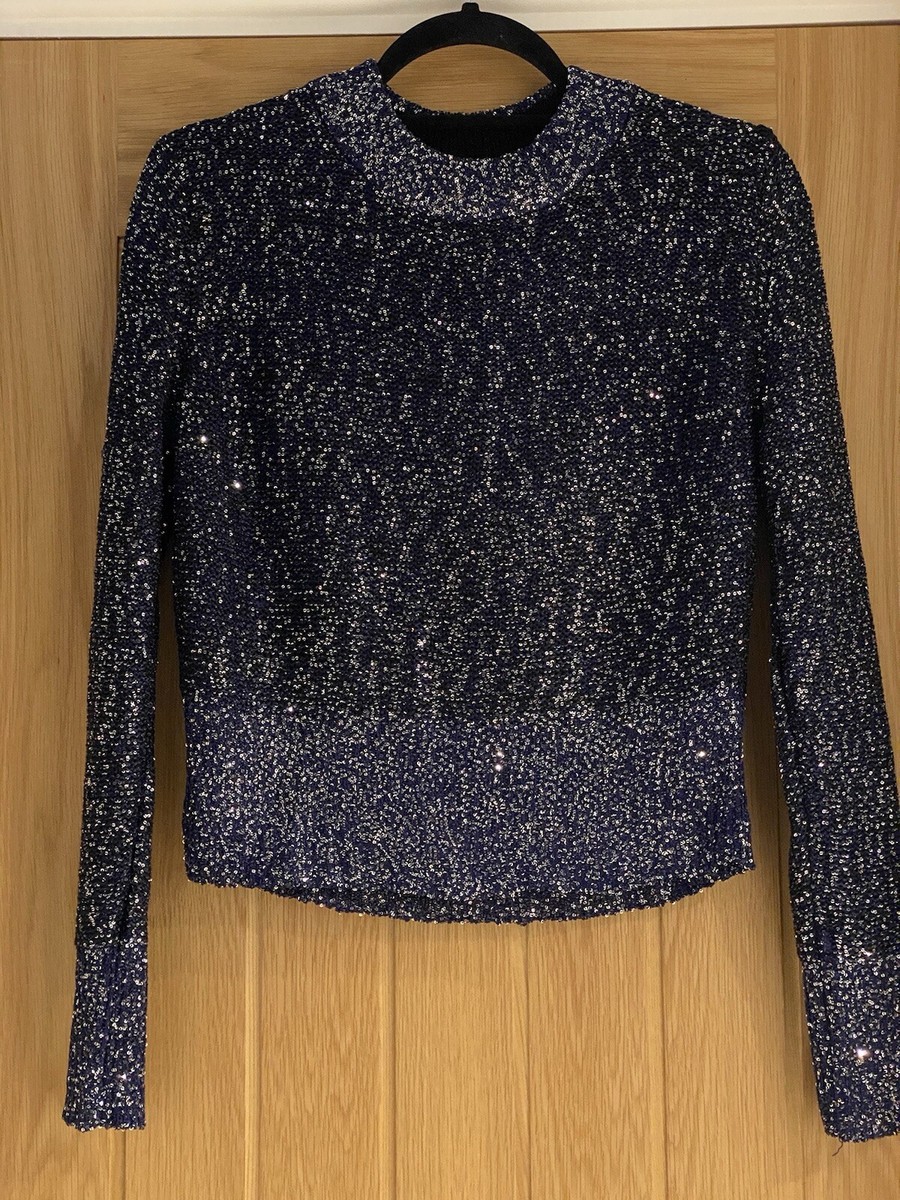 sequin top h and m