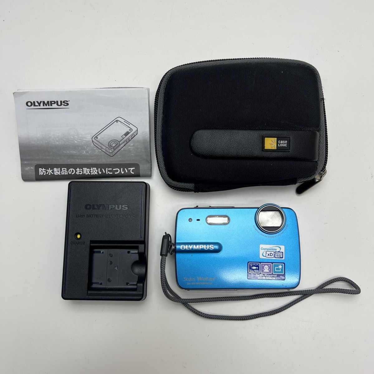 Olympus Stylus 550WP Camera 3m/10ft Waterproof Blue Digital Camera
