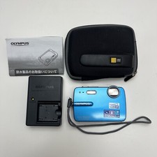 Olympus Stylus 550WP Camera 3m/10ft Waterproof Blue Digital Camera Tested Read