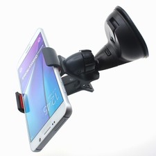Car Mount Dash Windshield Holder Cradle Rotating Dock Suction for Cell Phones