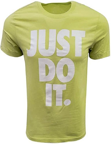 NWT Sz 2XL Nike SW Futura Tee 'JUST DO IT' JDI Stacked Big Logo Limelight /White - Bild 1 von 13
