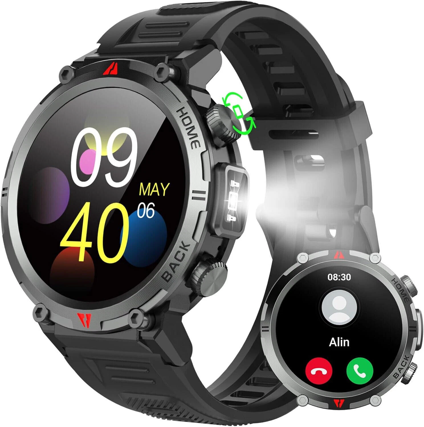 Smart Watch Men Women with Phone Function Wristwatch for iPhone Samsung Huawei
