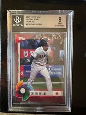2023 Topps World Baseball Classic Global Stars Dark Red #5 BGS 9 Ohtani /150