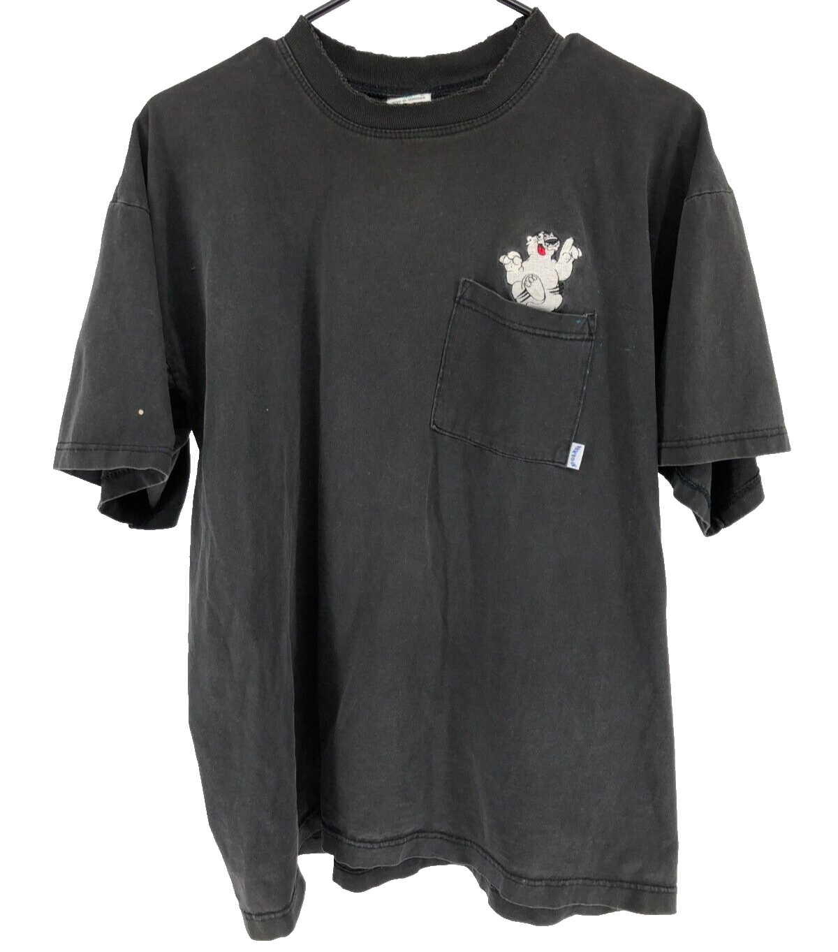 Vintage Polar Bear Ice Advertising Short Sleeve T-Shirt Men's Size Large Black