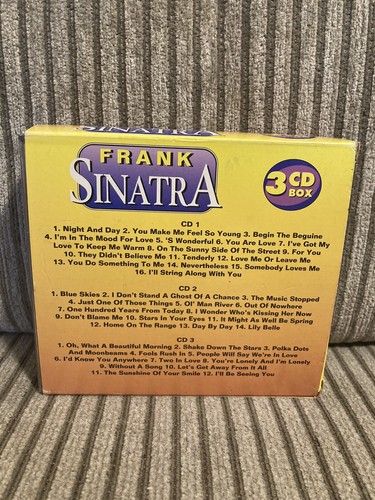 Frank Sinatra Night and Day 3 CD Box Goldies 1995 Import Portugal - Picture 2 of 2