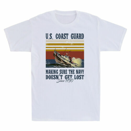 Boat US Coast Guard Making Sure The Navy Doesn't Get Lost Since 1790 Men T-Shirt