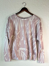 Womens Purple Lounge Set With White Abstract Print Size Medium