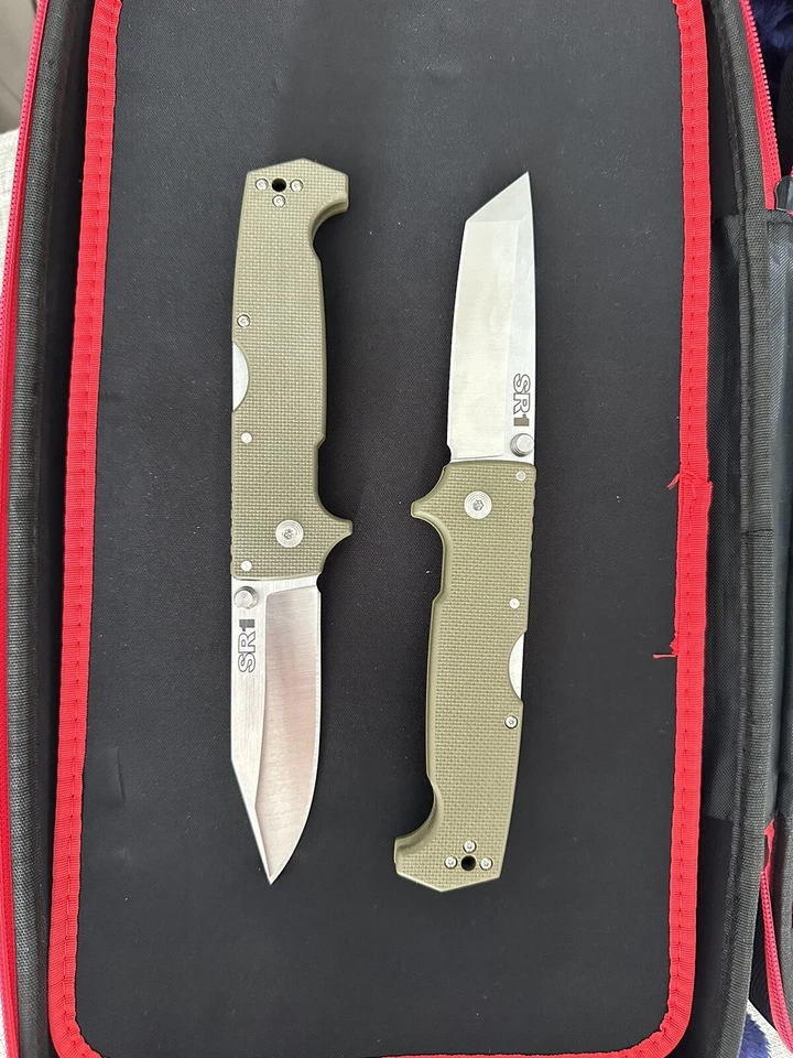 Cold Steel SR1 Folding Knife 4" CPM S35VN Steel Blade G10 Handle Set - Image 2 of 4