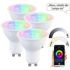 4er-Set LED-Spots GU10, RGB-CCT, 4,8 W (erset...