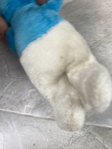 2 Vintage Peyo Smurf Plush 6in Papa Smurf - Picture 11 of 11