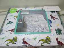 Urban Domain Kids Twin Sheet Set DINOSAURS Fossils Multi Colors New