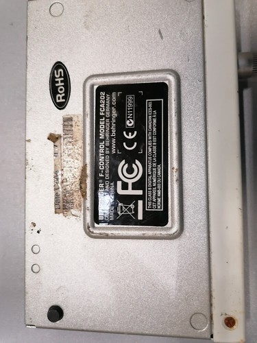 Behringer FCA202 F-Control Audio Interface - Used, Scratched, No Accessories - Picture 11 of 12