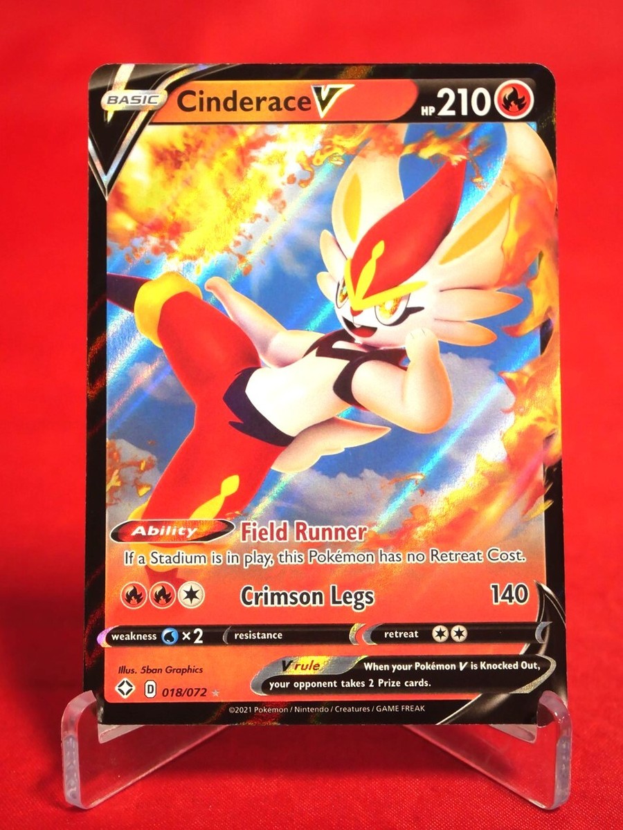 Pokemon Card TCG Cinderace V 018/072 2021 | eBay