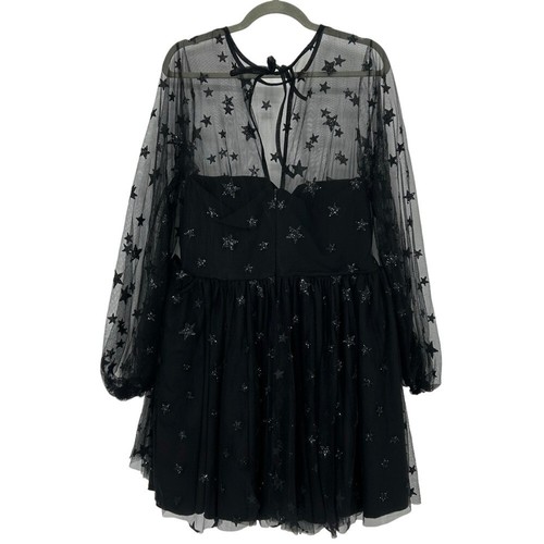 Lirika Matoshi XL Star Tulle Teuta Dress Black Celestial Fairycore Witchy Goth - Bild 4 von 15